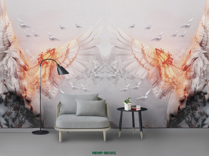 Tranh linh vật - đôi ngựa MDVP-001KG